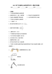 2021年广东省阳江市阳东区中考一模化学试题（word版 含答案）