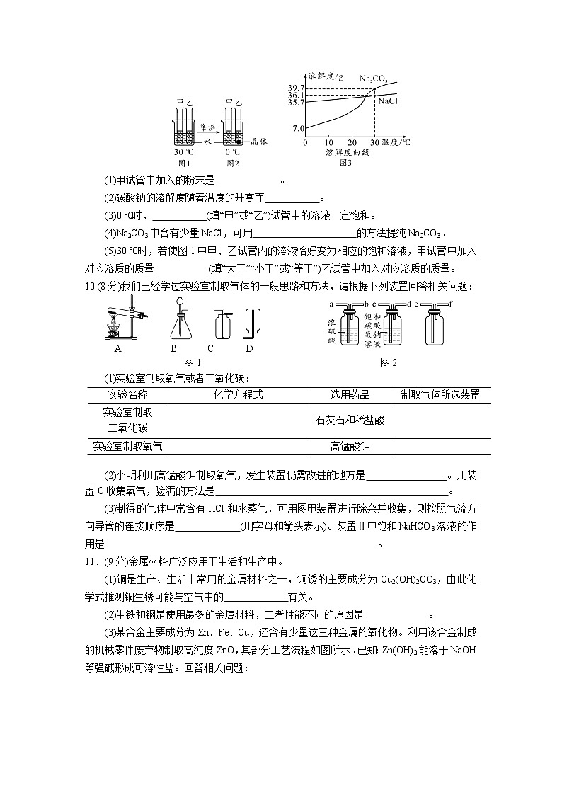 2021年贵州省贵阳市中考化学模拟卷03