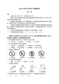 2021年广东省中山市初中学业水平检测联考化学试题