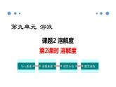 人教版九年级化学《溶解度》集体备课课件