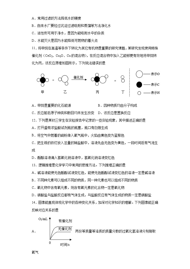 2021年山东省临沂市平邑县中考一模化学试题（word版 含答案）03