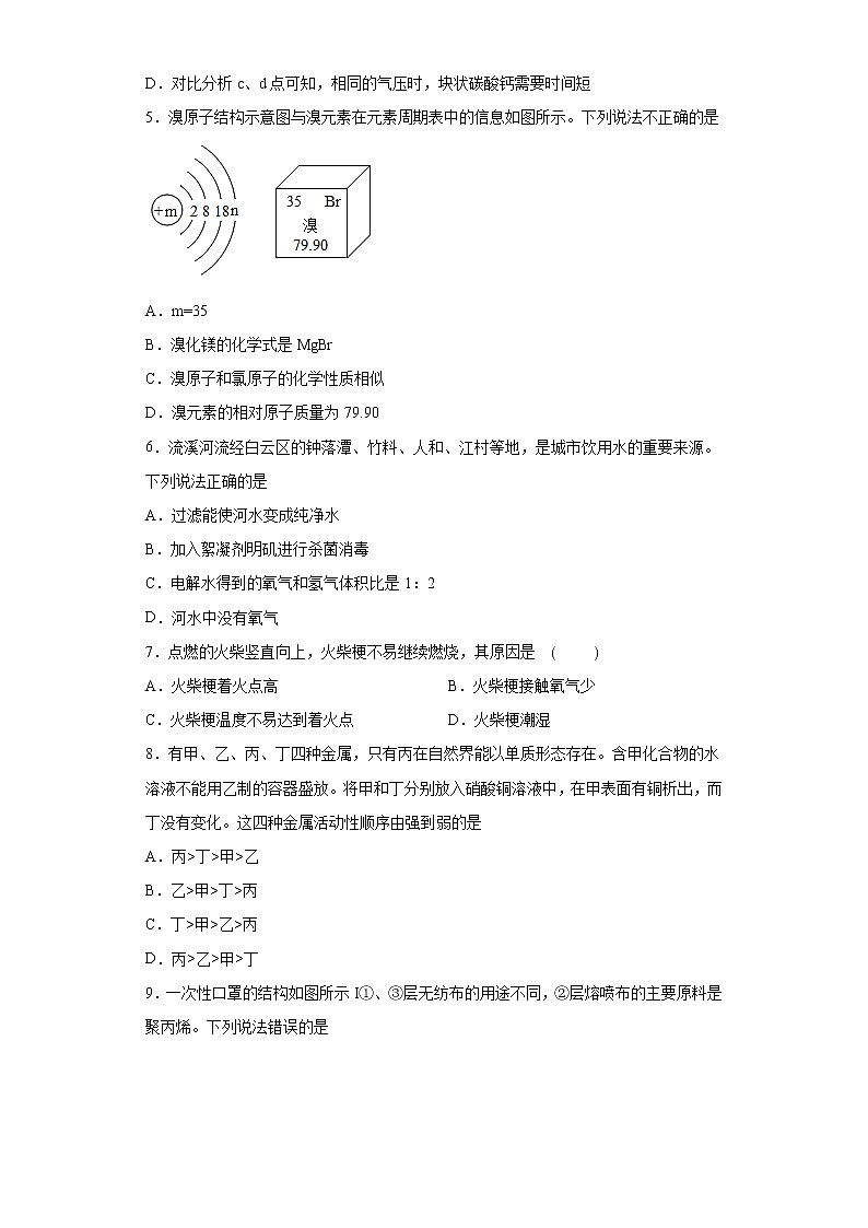 2021年广东省广州市白云区中考一模化学试题（word版 含答案）02