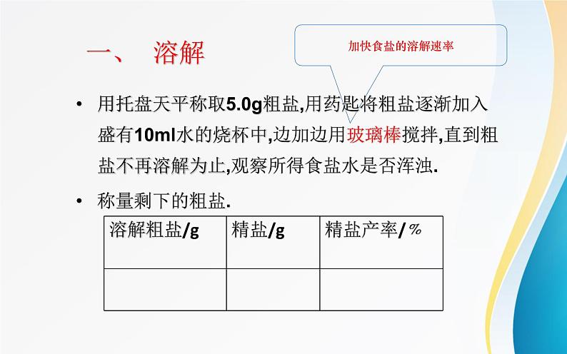 《粗盐中难溶性杂质的去除》优质课一等奖课件第8页