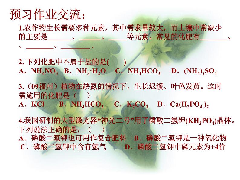 人教版九年级化学下册《化学肥料》公开课教学一等奖课件.pptx04