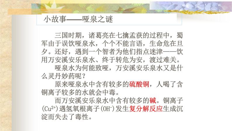 中考化学专题复习——复分解反应及其应用03