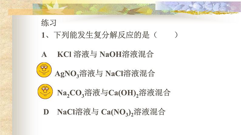 中考化学专题复习——复分解反应及其应用第8页