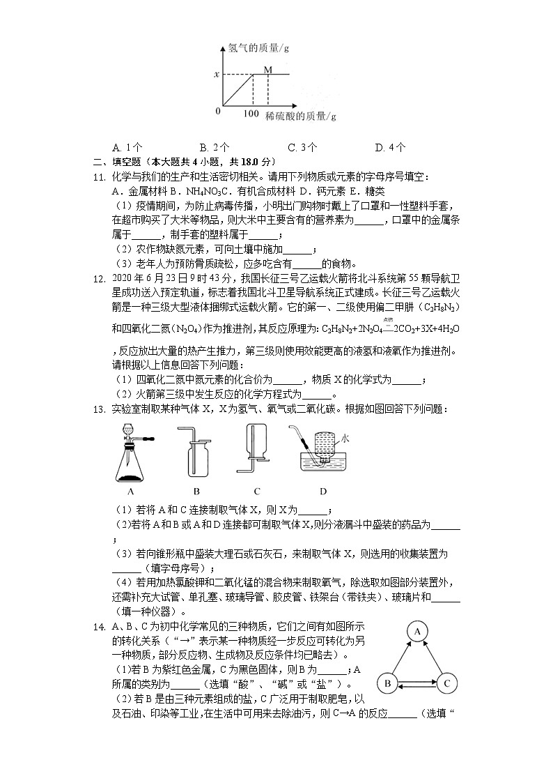 2020年湖北省孝感市中考化学试卷第3页