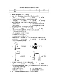 2020年河南省中考化学试卷