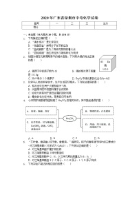 2020年广东省深圳市中考化学试卷