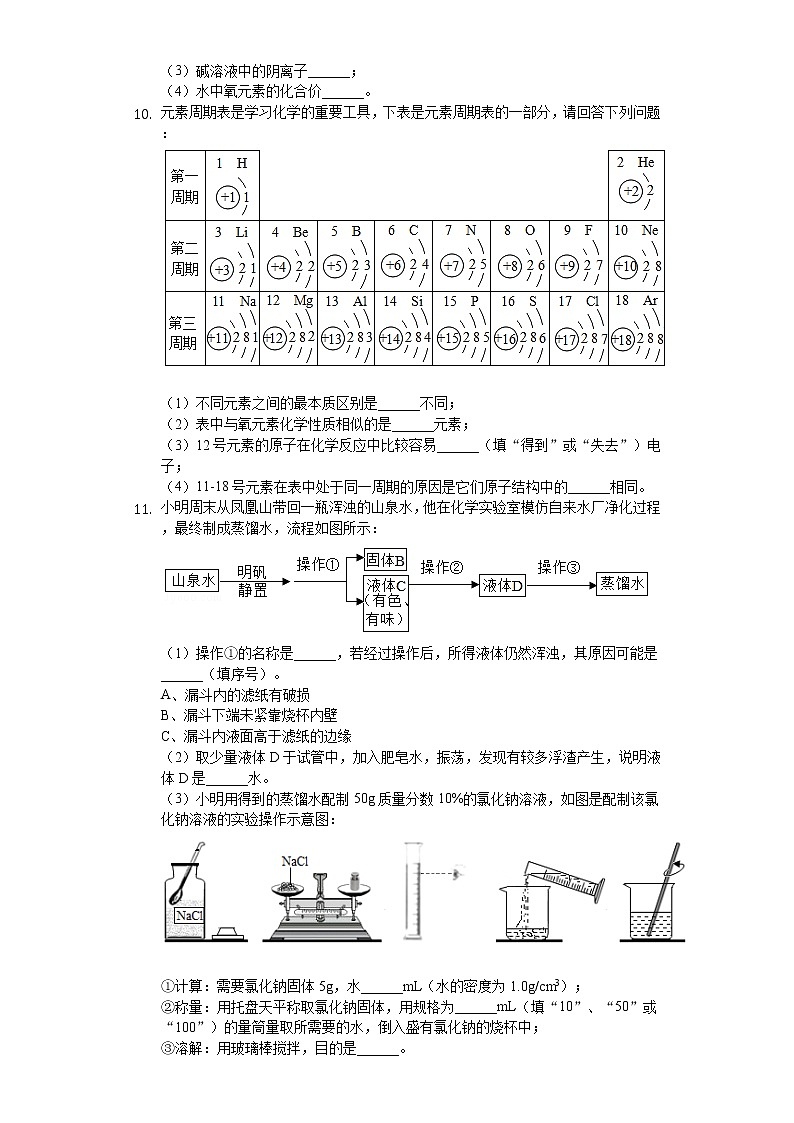 2020年四川省达州市中考化学试卷03