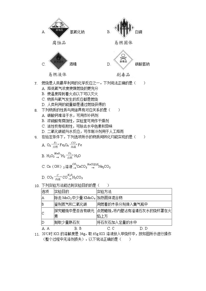 2020年江苏省连云港市中考化学试卷02