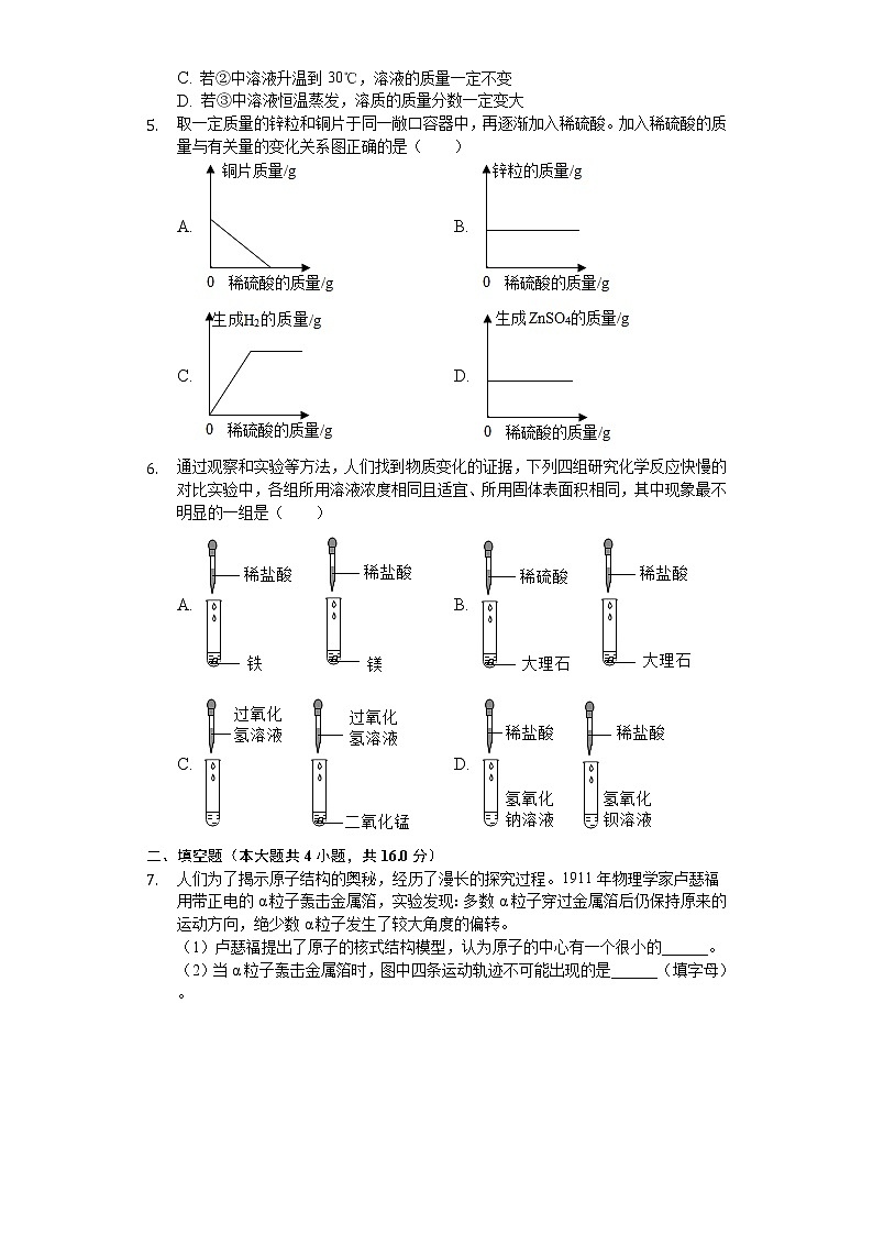 2020年浙江省丽水市中考化学试卷02