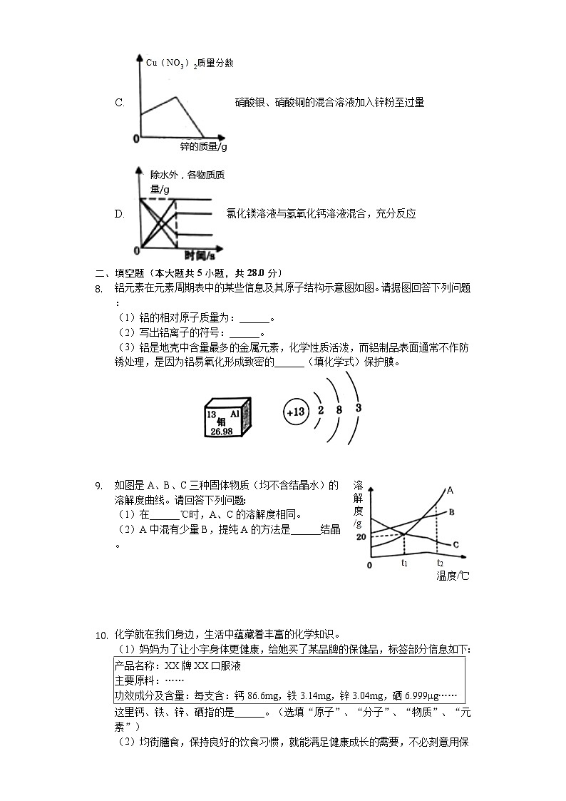 2020年四川省遂宁市中考化学试卷03