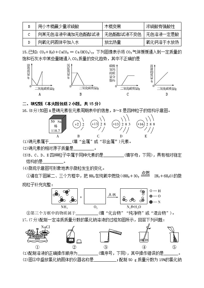 2021年广东省初中学业水平考试化学模拟试卷（二）（WORD版，含答案）03