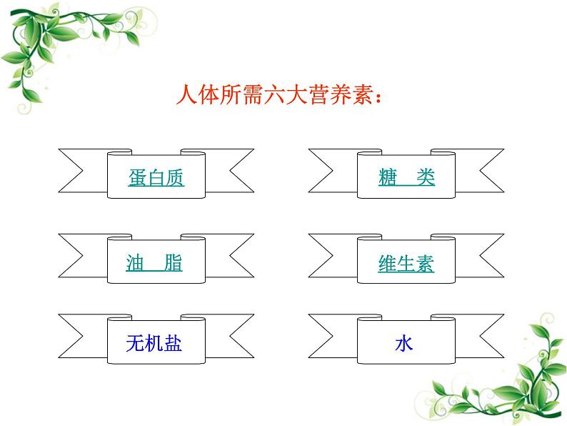 人教版部编九年级下册12.1 人类重要的营养物质 课件04