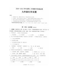2021年广东省佛山市教学质量监测九年级下学期化学试题（图片版）