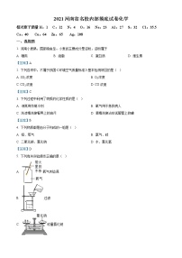 2021年河南省新乡市牧野区河南师范大学附属中学中考模拟化学试题