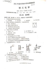 2021年5月福建省泉州市初中学业质量检查九年级化学试题