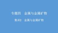 2021河南中考化学专题课件  专题4　集训2　金属与金属矿物