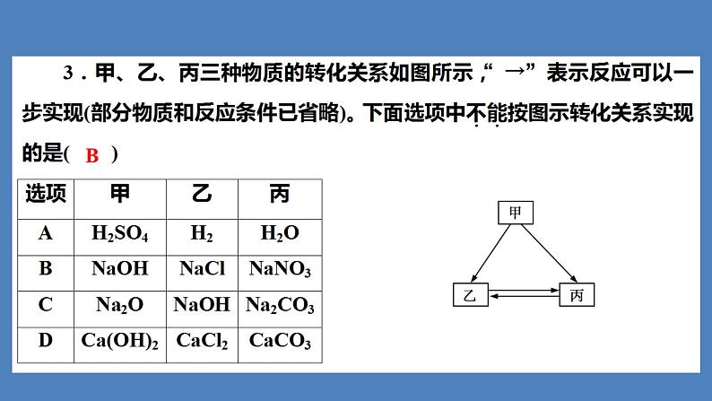2021河南中考化学专题课件  专题5　集训2　酸碱盐及其化合物04