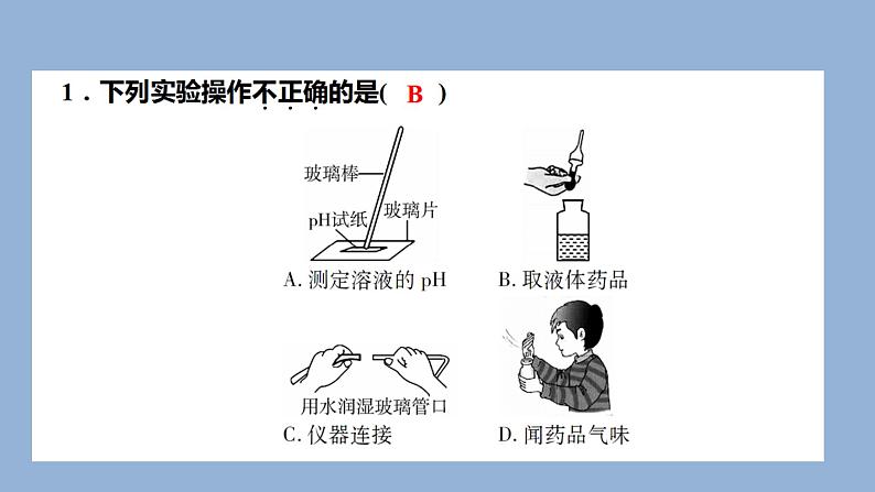 2021河南中考化学专题课件  专题9　集训1　科学探究02