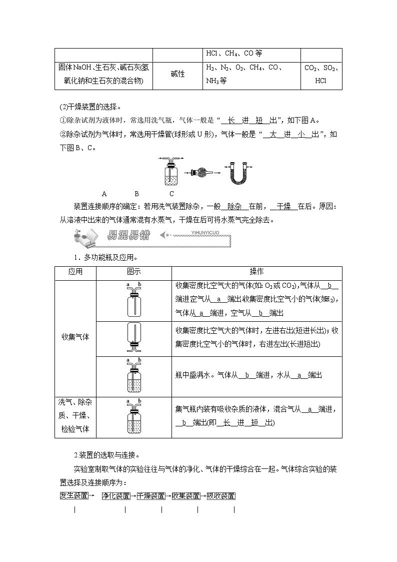 2021年中考化学专题复习   第17课时  常见气体的制取与净化专题03