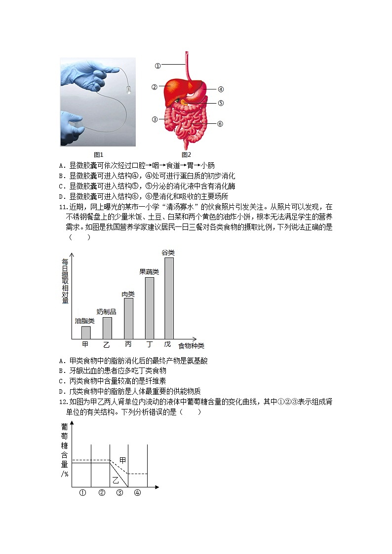 2021年山东省聊城市莘县中考模拟生物试题4第3页