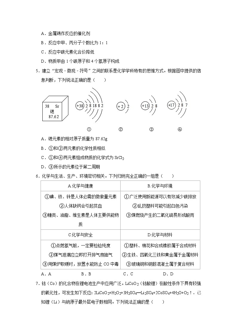 2021年四川省成都市武侯区中考化学二诊试卷（解析版）02