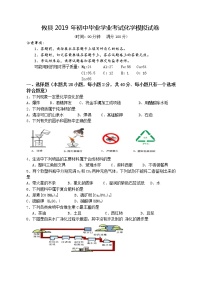 2019年湖南省株洲市攸县初中毕业学业考试模拟化学试题