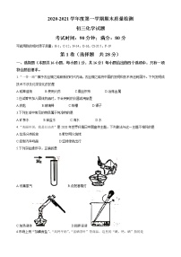 山东省青岛市莱西市（五四制）2020-2021学年八年级上学期期末化学试题(word版含答案）