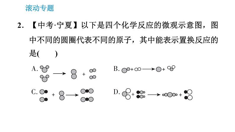 沪教版九年级上册化学课件 第5章 专题（八）  金属与酸、金属与金属化合物的置换反应05