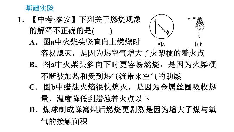 沪教版九年级上册化学课件 第4章 实验3   物质燃烧的条件03