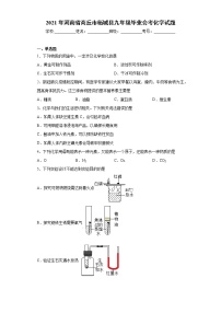 2021年河南省商丘市柘城县九年级毕业会考化学试题（word版含答案）