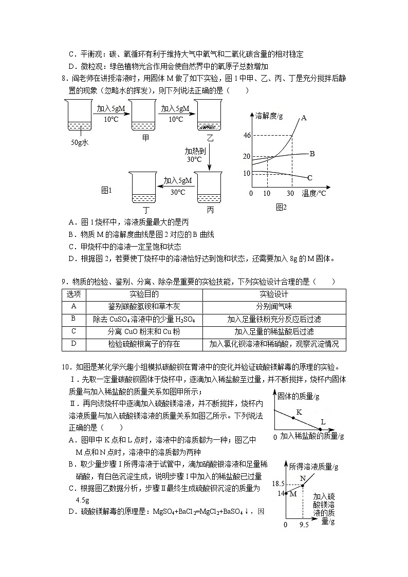 2021年江苏省南通市中考化学押题卷（五）02