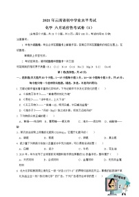 云南省昆明市2021届九年级适应性考化学试题1（word版 含答案）