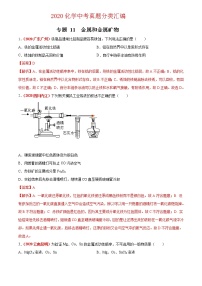 2021年化学中考真题分类汇编详解通用卷 专题11 金属和金属矿物（3）