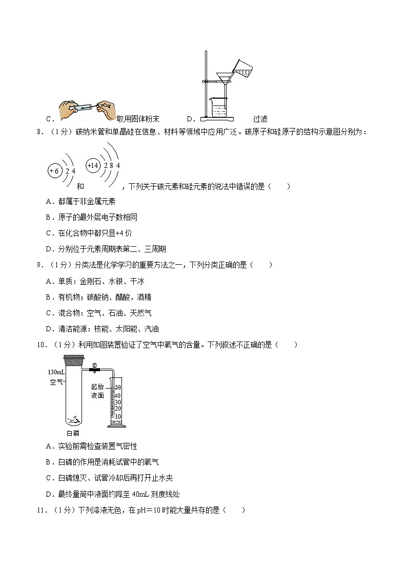2021年河南省许昌市中考化学一模试卷02