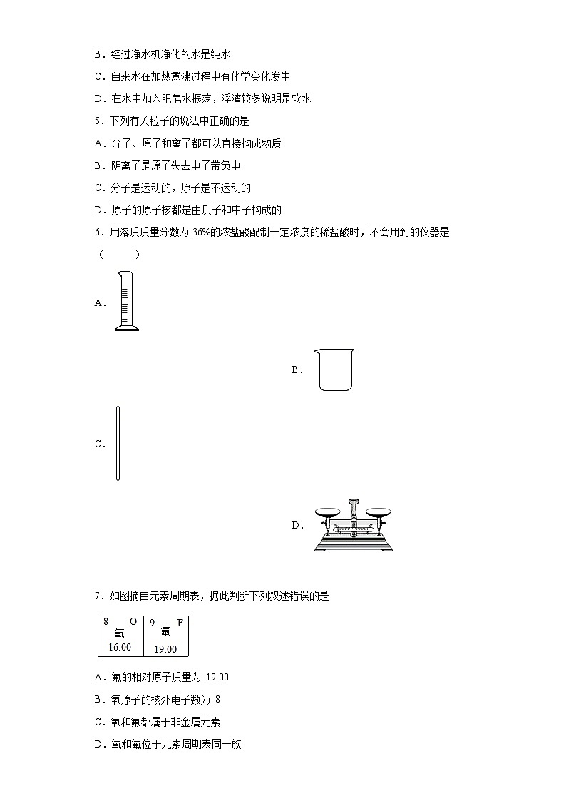2021年广东省佛山市禅城区中考二模化学试题（word版 含答案）02