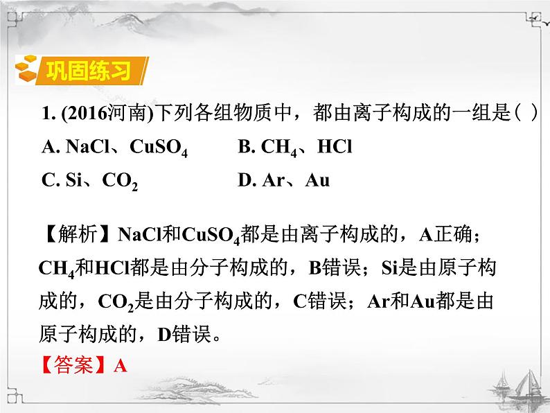 中考化学复习课件3.第三单元  物质构成的奥秘06