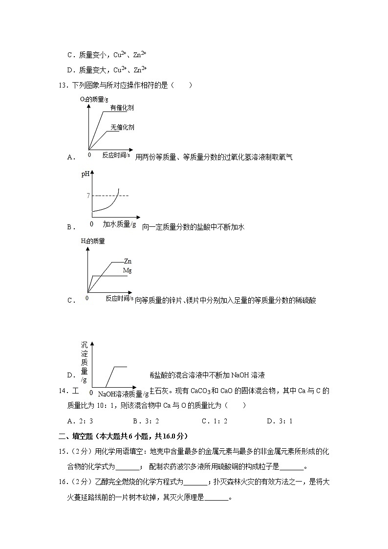 2021年河南洛阳市涧西区中考化学一模试卷03