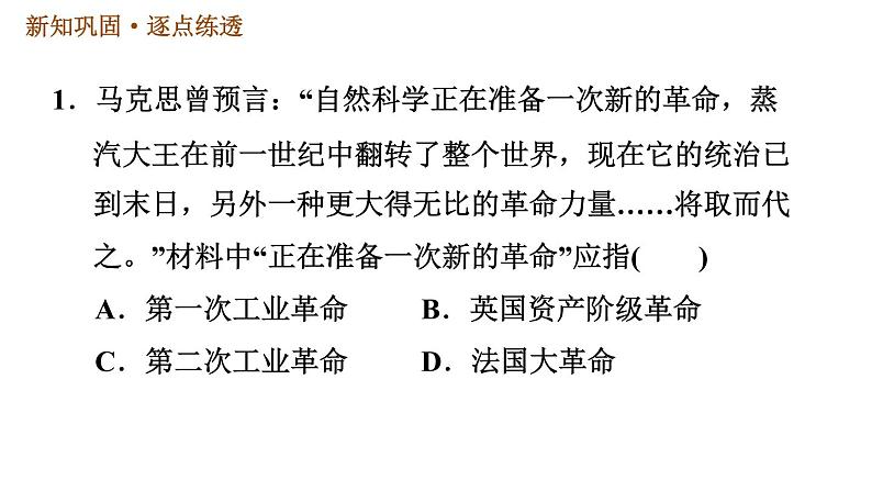 人教版九年级下册历史课件 第2单元 第5课 第二次工业革命第3页