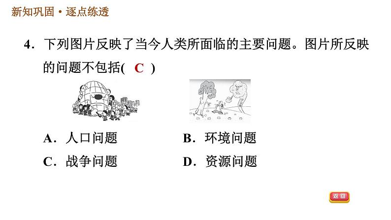 人教版九年级下册历史 第6单元 习题课件06