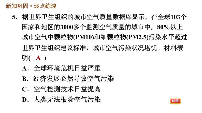 人教版九年级下册历史 第6单元 习题课件07