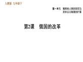 人教版九年级下册历史课件 第1单元 第2课 俄国的改革（河北专版）