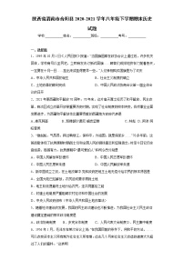 陕西省渭南市合阳县2020-2021学年八年级下学期期末历史试题（word版 含答案）