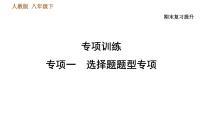 人教版八年级下册历史习题课件 期末提升 专项训练 专项一    选择题题型专项