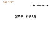 人教版八年级下册历史习题课件 第5单元 第15课　钢铁长城
