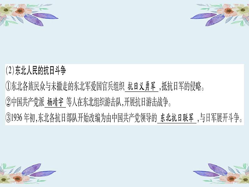 2020年河北中考历史复习课件：板块一 中国近代史 主题6 中华民族的抗日战争(共49张PPT)第8页