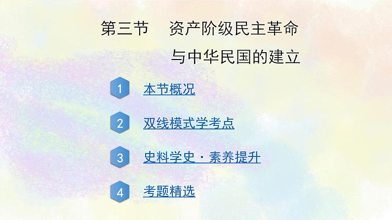 中考历史中国近代史专题之03资产阶级民主革命与中华民国的建立02