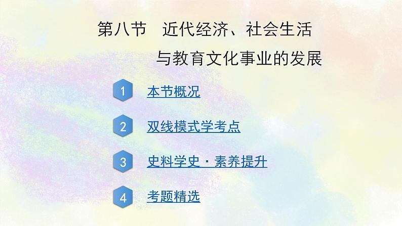 中考历史中国近代史专题之08近代经济、社会生活与教育文化事业的发展02